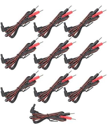 Buy Replacement Electrodes Cable - 10 Pack 2.35mm 1.2m 2-in-1 Pin TENS Cable for Muscle Stimulators | International Shipping - Buy Online on GoSupps.com