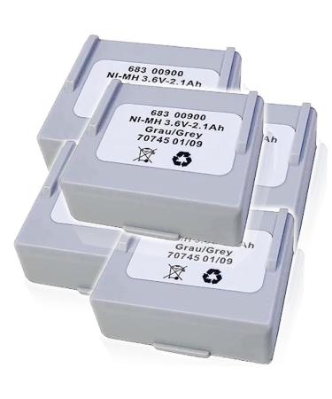 (5 Pack) 3.6V 2100mAh 68300900 Rechargeable Ni-MH Battery for Crane Remote Control Battery 68300900
