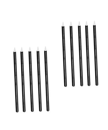 DOITOOL 300 pcs Fiber Eyeliner Stickblack Practical Eye Applicator Makeup Disposable Brush Sticks Black 9x0.7cmx3pcs Blackx3pcs