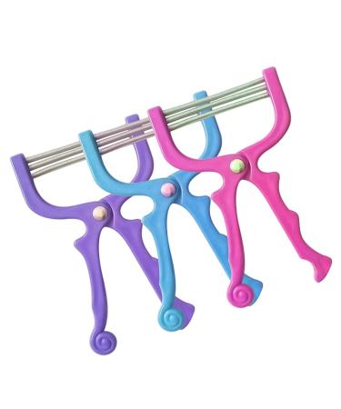 3 pi ces pilateur Visage Ressort Outil Portable Doux pour Enlever Poils Du Visage Femmes Hommes Couleur Al atoire Couleur Al atoire