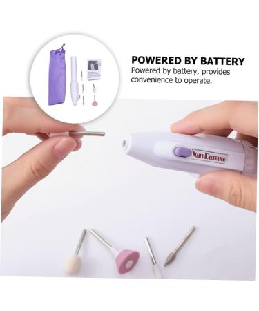 Beatifufu 1set Nail Polisher Nail Grinder Manicure Electric Nail File Nail Drill File Kit Manicure Pedicure Kit Nail Polishing Tool Nail Art Trimmer Pedicure Tools Mini Nail Kit Abs White - Buy Online on GoSupps.com