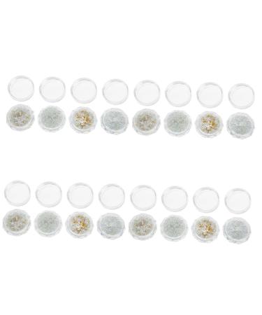 FRCOLOR 16 Boxes Flatback Rhinestones Delicate Nail Pearl Decors White Flatback Shiny Pearls Peal for Diy Crafts Making Hair Decor Nail Decor Manicure Resin Ballet Shoes