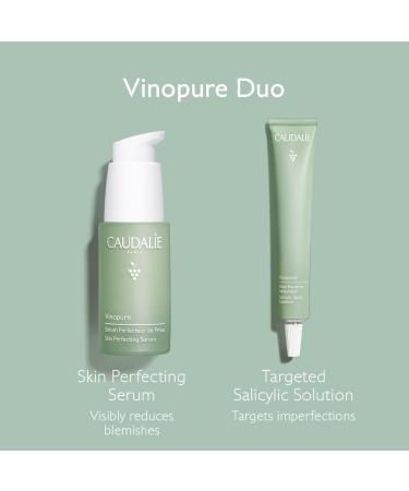 Caudalie Acne-Prone Skin Essentials Set | Salicylic Acid Serum & Free Spot Solution - Best for Clear Skin - Buy Online on GoSupps.com