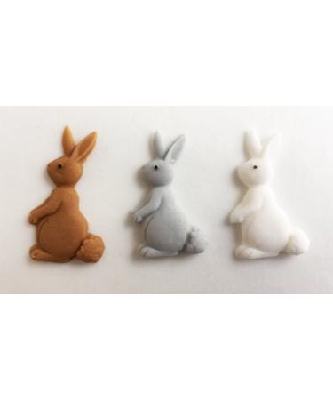 6 Mixed Colour Sugar Bunnies- Edible & Handmade with Love in The UK!