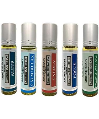 Best Essential Oil Roll-On Gift Set | Sleep Calm Energy Focus - Sponix 10 mL Each - Buy Online on GoSupps.com