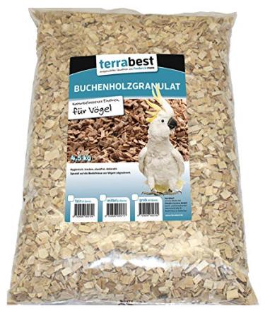 Terrabest beech wood granulate bedding for birds 4.5KG coarse medium fine (coarse (4-10mm))