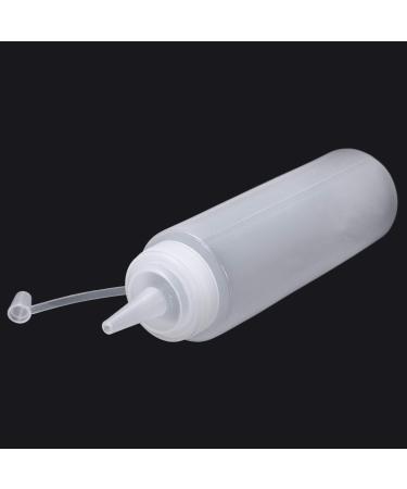 Nicfaky 6 x Clear White Plastic Squeeze Sauce Ketchup Cruet Bottles 8oz - Buy Online on GoSupps.com