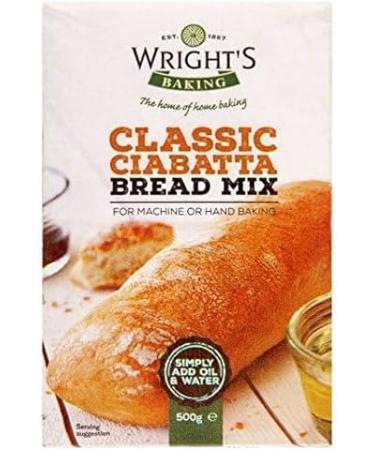 Wright's | Ciabatta Bread Mix 10X500g | Simply Add Oil and Water | For Machine or Hand Baking | Suitable for Vegetarians - Buy Online on GoSupps.com