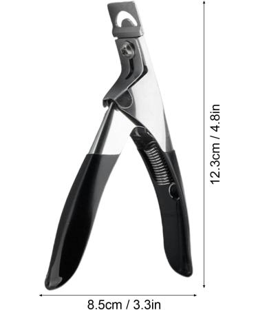 Fingernail Cut Scissors | U Shape Scissors for Nails with Handle - Nail Cutting Scissors for Adults Men Women Nail Cleaner Nail Care for Thick and Ingrown Nails - Buy Online on GoSupps.com
