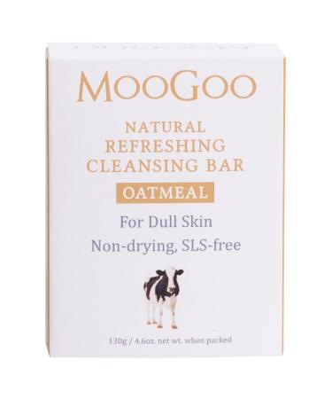 MooGoo Natural Hydrating Cleansing Bar - Gentle Oatmeal Soap 4.6 oz | Best for All Skin Types | Ship Worldwide - Buy Online on GoSupps.com
