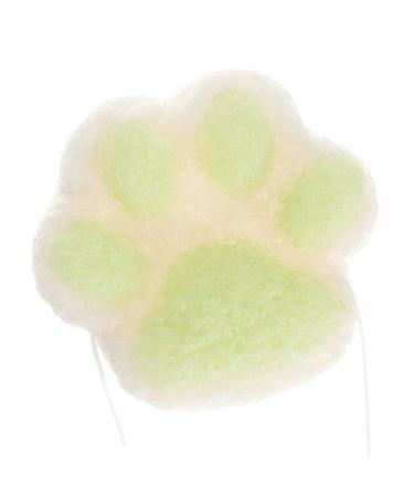 Beaupretty Baby Facial Cleanser cat paw Bath Sponge Foam Sponge Bath Baby Powder Talc- Baby Sponge for Bathing exfoliating Body Scrubber Baby Powder Cornstarch Cushion Child