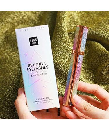 XunChung Starry Sky Mascara 4D Waterproof Fiber Silk Eyelash Thick Curling Natural Lengthening Eye Lash 4D Black Eyes Makeup Color 1pc - Buy Online on GoSupps.com