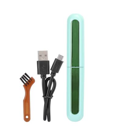 Eyelash Curler Electric Fast Heating Long Lasting Tool for Makeup Green USB Charging