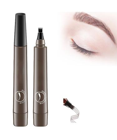 2024 New Magic Eyebrow Pencil Magic Eyebrow Pencil 3d Waterproof Upgraded Magic Eyebrow Pencil Waterproof Microblading Eyebrow Pen Eyebrow Contouring Pen Waterproof. (gray brown)