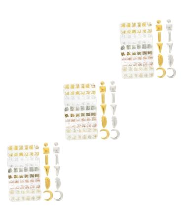 FRCOLOR 15 Boxes Metal Nail Decoration Charms for Nails 3D Nail Art Sticker Gems for Nails Shell Decor Wedding Jewelry Nail Art Jewelry Charms Nail Art Glitters DIY Pp Rivet Decorations