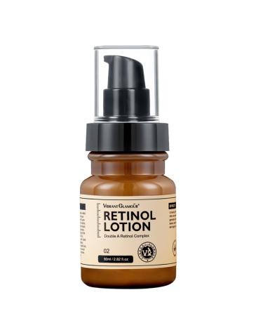 Retinol Lotion for Face Anti-Aging with Hyaluronic Acid Vitamin C & E for Reduce Wrinkles & Fine Lines Smoothing & Firming Neck Moisturizer 2.82 fl.oz