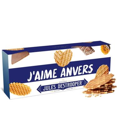  Vandeca Jules Destrooper Fine Butter Patties - "I Love Antwerp! / J'aime Antwerp" - Authentic Belgian Cookies - Biscuit Gift - 2 Boxes - 100g x 2 - Buy Online on GoSupps.com