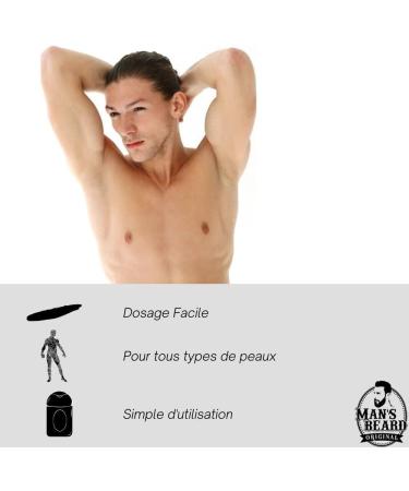 Man's beard - Genuine Alum Stone Deodorant 60 grams - Without aluminum chlorohydrate - 100% NATURAL Deodorant - Made in France - Buy Online on GoSupps.com