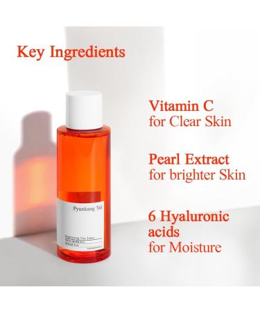 Buy Pyunkang Yul Brightening Vita Toner | Korean Skincare for Radiant Skin with Vitamin C & Niacinamide - Flawless Blemish Care | 150ml Ships Internationally - Buy Online on GoSupps.com