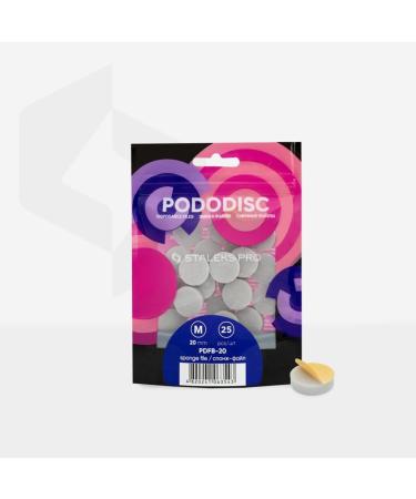 STALEKS PRO Replacement Polishing Pads for Pedicure - 25 pcs (20 mm) Buffer | International Shipping Available - Buy Online on GoSupps.com