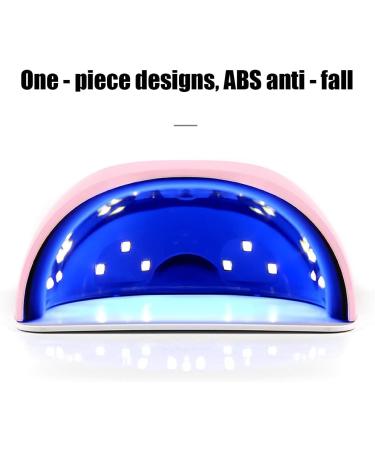 72W UV LED Nail Lamp - Professional Gel Polish Dryer with LCD Screen - Pink - Buy Online on GoSupps.com