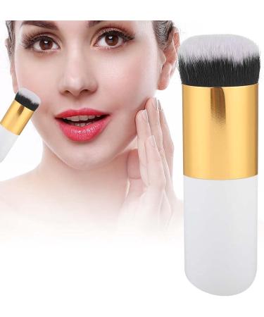 Verdant Touch Brush Round Head Foundation Powder Brush BB Cream Cosmetic Brush Makeup Tool White Gold - Buy Online on GoSupps.com