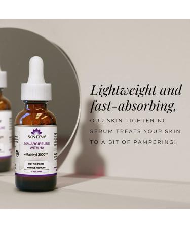 SKIN DEVA 20% Argireline Serum Anti-Aging Wrinkle Reducer with Matrixyl 3000 & Pure Hyaluronic Acid for Youthful Skin - Buy Online on GoSupps.com