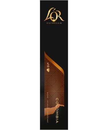 L'Or Espresso Caf Colombia Intensity 8 - 50 Nespresso * Compatible Aluminum Capsules (Pack of 5X10 capsules) - Buy Online on GoSupps.com