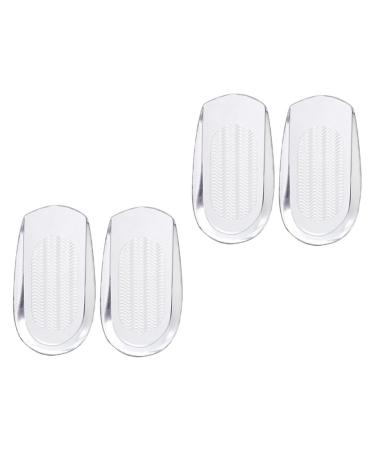 Mobestech 4 Pairs Heel Pad Heel Pad Silicone Heel Cups Heel Cushions Inserts Anti-wear Heel Cushions Shoes Heel Mats Heel Grips Cushions Boot Insoles Gel Men and Women Non-Slip Carpet