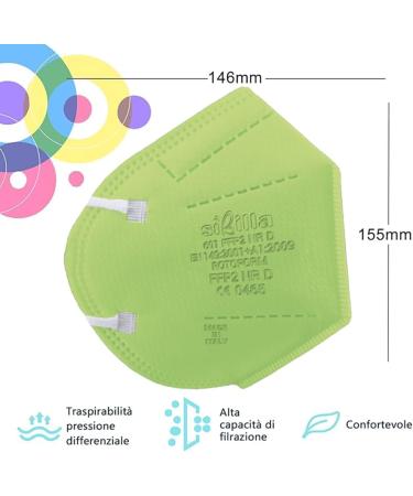 Buy Rotoform FFP2 Masks - 5-Layer Colorful Protection CE2233 Certified BFE 94% EN 149:2001+A1:2009 International Shipping Available - Buy Online on GoSupps.com