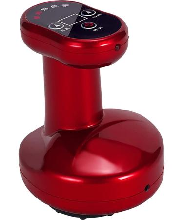 Rechargeable Electrical Cupping Therapy Device with GUA SHA & Warmth | Adjustable Handheld Massager for Weight Loss & Relaxation | Red - Buy Online on GoSupps.com