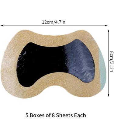 Lahad 40PCs Moxa Pads | Heat Pavement Neck & Shoulder Patches | Artemisia Wormwood Health Stickers | Chinese Medicine Moxibustion - Buy Online on GoSupps.com