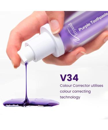 Purple Toothpaste Teeth Whitener | Advanced Stain Remover & Color Corrector for a Bright Smile - Gentle on Enamel - Buy Online on GoSupps.com