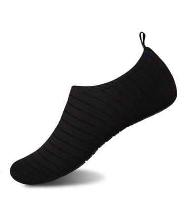 Goodsaleok water shoes men bathing shoes women aqua shoes ventilated quickly drying beach shoes barefoot yoga shoes water sports 40/41 EU black black