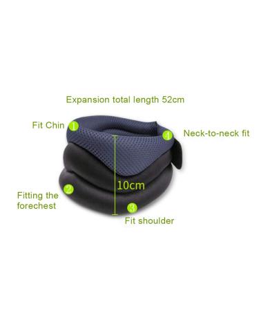 Neck Traction Device | Cervical Support & Alignment for Chronic Neck Pain Relief (Gray) - Buy Online on GoSupps.com