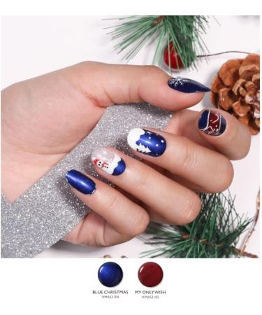 Bluesky Gel Nail Polish 10ml Blue Christmas - XMAS2104 Blue Gel Nail Polish for 21 Day Manicure Professional Salon & Home Use Requires Curing Under LED UV Nail Lamp - Buy Online on GoSupps.com