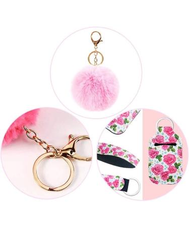 60 Piece Empty Travel Bottle Set with Keychain Holders - 30ml Refillable Bottles, Wristlet & PomPoms Keychains - Multiple Styles - Buy Online on GoSupps.com