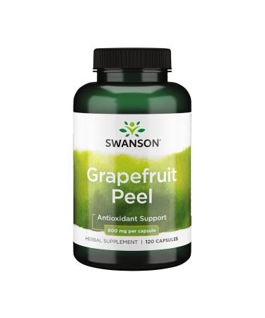 Swanson Full-Spectrum Grapefruit Peel 600 Milligrams 120 Capsules