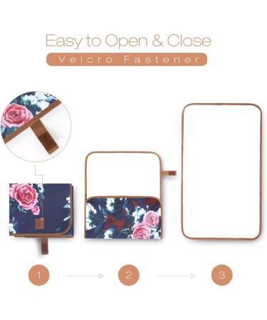 Lekebaby Foldable Travel Changing Mat | Portable Nappy Change Mat Queen Lagerstroemia - Buy Online on GoSupps.com