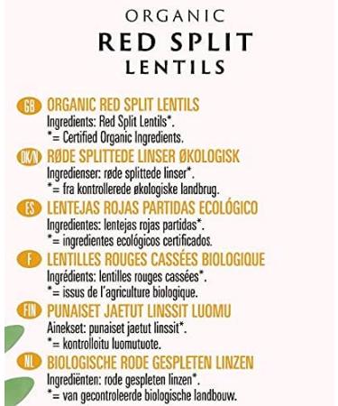 Biona Organic Red Split Lentils 500 g - Buy Online on GoSupps.com