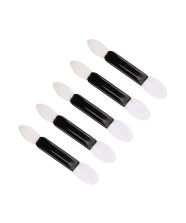 Beavorty EyeShadow Sponge Applicator 50pcs Cosmetology Kit Ladies Suits Oval Makeup Eyeshadow Brush Kit Suite Mix Fixer Travel M White