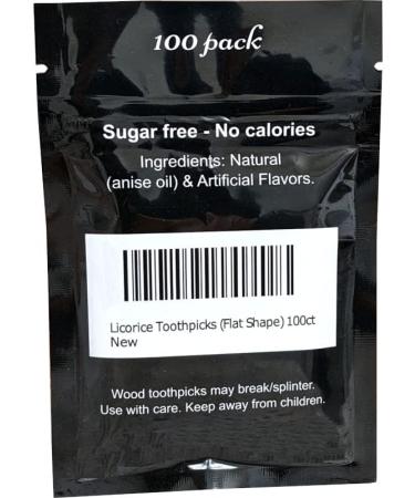 Buy Licorice Toothpicks (Flat Shape) - 100ct Black Licorice - Worldwide Shipping - Buy Online on GoSupps.com