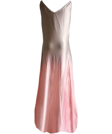 Ronony Women's Sleeveless Maxi Dress - Spaghetti Strap Long Boho Cocktail & Beach Dress - Summer Floral Casual Rosa XXL - Buy Online on GoSupps.com