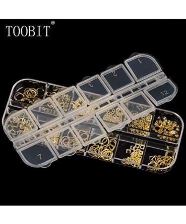 800+ Gold Nail Micro Caviar Beads & Charms Kit with Tweezers - 3D Nail Art Decorations & Accessories - Buy Online on GoSupps.com