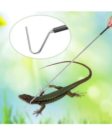 ViaGasaFamido Snake Hook Stainless Steel Snake Tongs Retractable Snake Catcher Snake Reptile Handling Hook for Outdoor Activities Wild Adventures(100CM) - Buy Online on GoSupps.com