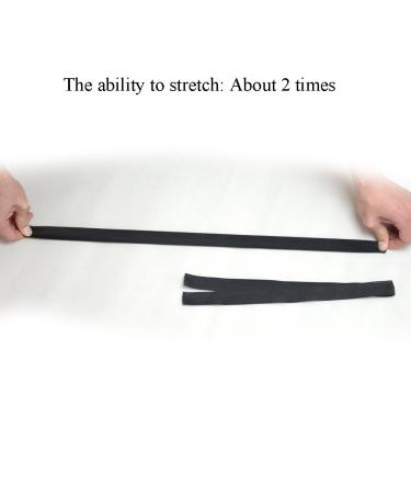 Luwigs Black Elastic Bands for Wigs/Lace Frontal/Closure 2.5cm Width - 6pcs Pack - Buy Online on GoSupps.com