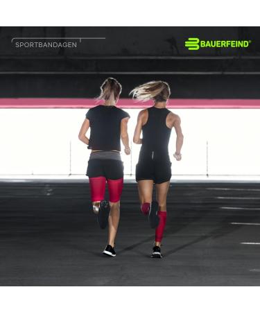 Bauerfeind Compression Skylight Bandage - Sports Compression Sleeves for Upper Leg (1 Pair) - Unisex Thigh Support for Ball & Endurance Sports - Marineblau M Extra Long - Buy Online on GoSupps.com