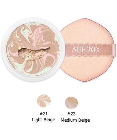 AGE20 s Essence Cover Pact Foundation Cushion Pact Refill (No.21 Light Beige) - Buy Online on GoSupps.com