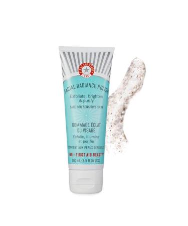 First Aid Beauty Facial Radiance Polish - Vegan Exfoliating Face Wash with Willow Bark Extract - 3.5 oz - Buy Online on GoSupps.com