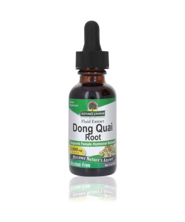 Nature's Answer Dong Quai Root 1000mg Non GMO & Kosher - Alcohol Free Gluten Free 100% Vegan | Mesopause Support | Female Hormonal Balance | Fertility Support